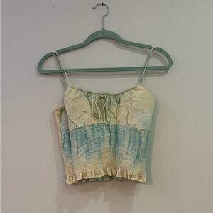 Zara Smocked Crop Top